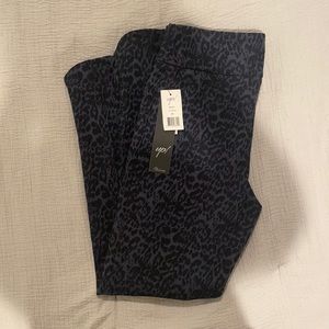 Women’s Navy Leopard Print Trouser